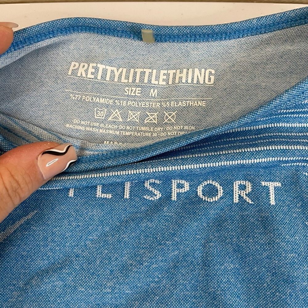 New!PrettyLittleThing| Activewear Set| Steel blue - Picture 6 of 11